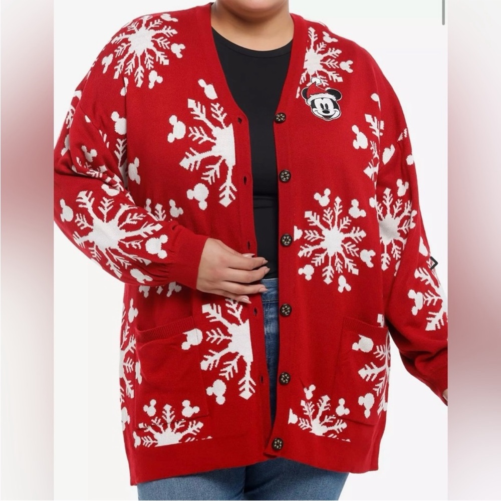 Her Universe Disney Mickey Christmas Cardigan Size 22-24 NWOT